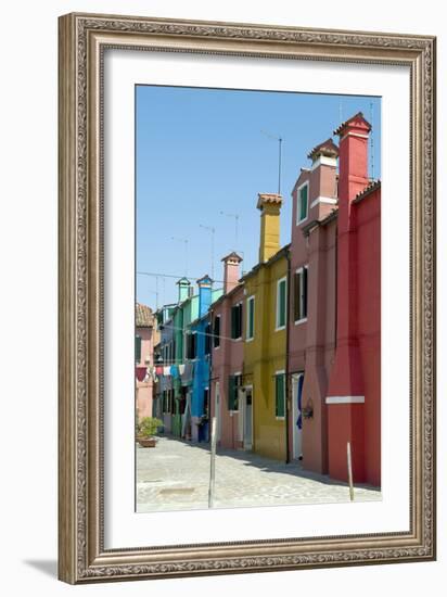 The Island of Burano, Near Venice, Italy-Natalie Tepper-Framed Photo