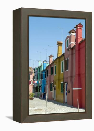 The Island of Burano, Near Venice, Italy-Natalie Tepper-Framed Stretched Canvas