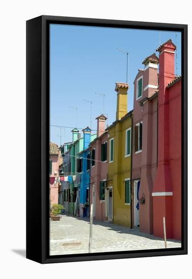 The Island of Burano, Near Venice, Italy-Natalie Tepper-Framed Stretched Canvas