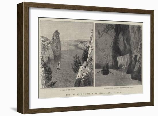 The Island of Busi, Near Lissa, Adriatic Sea-null-Framed Giclee Print