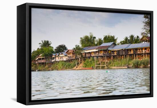 The Island of Don Det Is an Upcoming Backpacker Stop Along the Cambodia and Laos Border-Micah Wright-Framed Premier Image Canvas