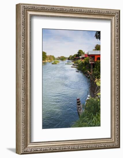 The Island of Don Det Is an Upcoming Backpacker Stop on Mekong River Along Cambodia and Laos Border-Micah Wright-Framed Photographic Print