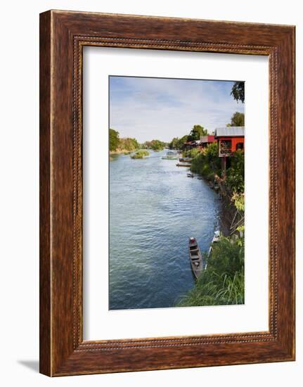 The Island of Don Det Is an Upcoming Backpacker Stop on Mekong River Along Cambodia and Laos Border-Micah Wright-Framed Photographic Print