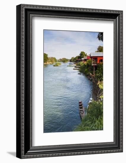 The Island of Don Det Is an Upcoming Backpacker Stop on Mekong River Along Cambodia and Laos Border-Micah Wright-Framed Photographic Print