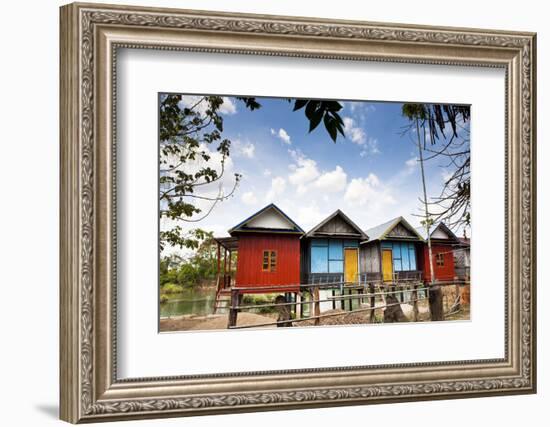 The Island of Don Det Is an Upcoming Backpacker Stop on Mekong River Along Cambodia and Laos Border-Micah Wright-Framed Photographic Print