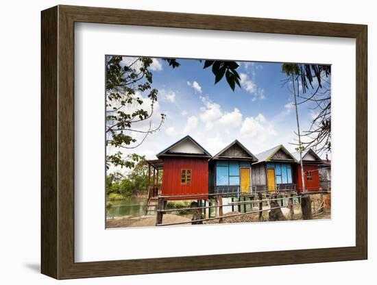 The Island of Don Det Is an Upcoming Backpacker Stop on Mekong River Along Cambodia and Laos Border-Micah Wright-Framed Photographic Print