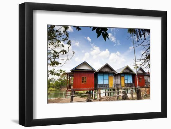 The Island of Don Det Is an Upcoming Backpacker Stop on Mekong River Along Cambodia and Laos Border-Micah Wright-Framed Photographic Print