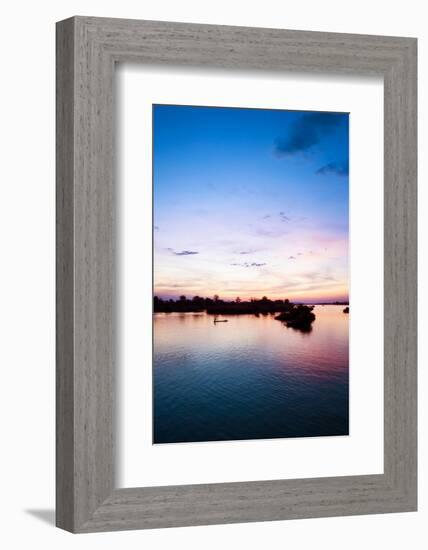 The Island of Don Det Is an Upcoming Backpacker Stop on Mekong River Along Cambodia and Laos Border-Micah Wright-Framed Photographic Print