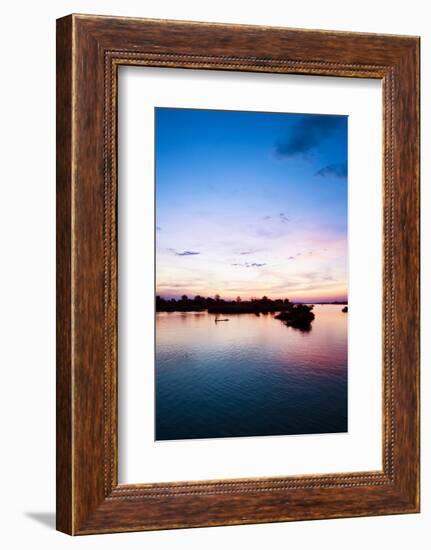 The Island of Don Det Is an Upcoming Backpacker Stop on Mekong River Along Cambodia and Laos Border-Micah Wright-Framed Photographic Print