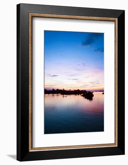 The Island of Don Det Is an Upcoming Backpacker Stop on Mekong River Along Cambodia and Laos Border-Micah Wright-Framed Photographic Print