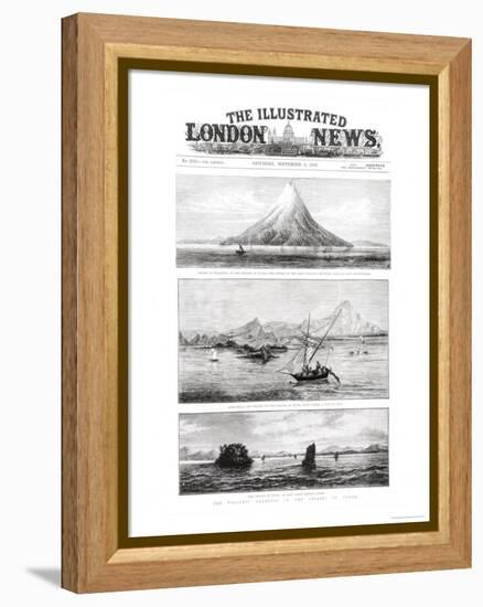The Island of Krakatoa, Front Cover of "The Illustrated London News," 8th September 1883-null-Framed Premier Image Canvas