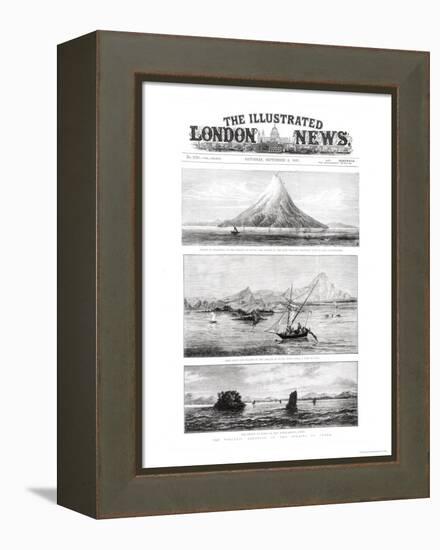 The Island of Krakatoa, Front Cover of "The Illustrated London News," 8th September 1883-null-Framed Premier Image Canvas