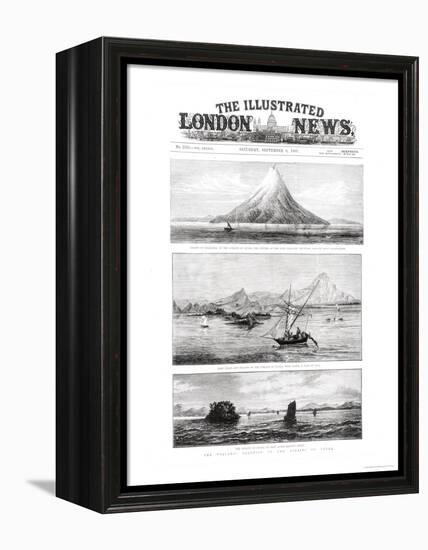 The Island of Krakatoa, Front Cover of "The Illustrated London News," 8th September 1883-null-Framed Premier Image Canvas