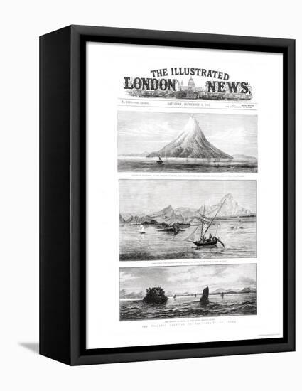 The Island of Krakatoa, Front Cover of "The Illustrated London News," 8th September 1883-null-Framed Premier Image Canvas