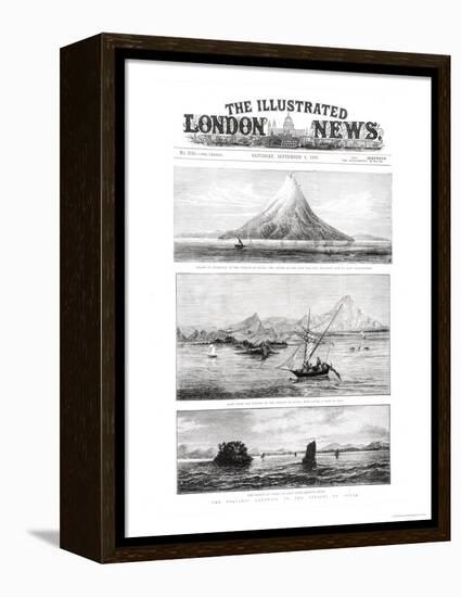 The Island of Krakatoa, Front Cover of "The Illustrated London News," 8th September 1883-null-Framed Premier Image Canvas