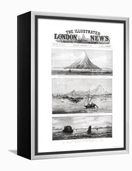 The Island of Krakatoa, Front Cover of "The Illustrated London News," 8th September 1883-null-Framed Premier Image Canvas
