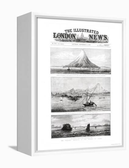 The Island of Krakatoa, Front Cover of "The Illustrated London News," 8th September 1883-null-Framed Premier Image Canvas