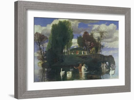 The Island of Life-Arnold Bocklin-Framed Giclee Print