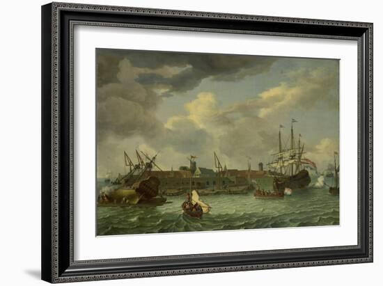 The Island of Onrust near Batavia, Jakarta, 1699-Abraham Storck-Framed Giclee Print