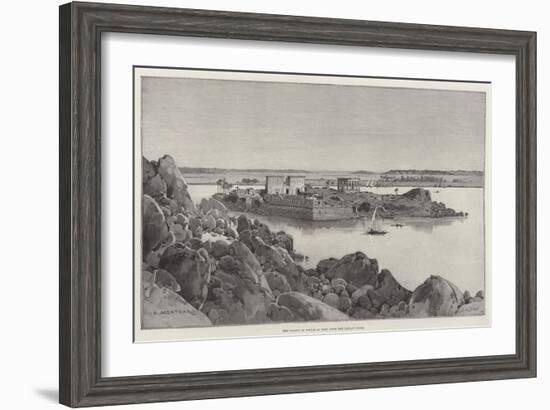 The Island of Philae as Seen from the Libyan Shore-Charles Auguste Loye-Framed Giclee Print