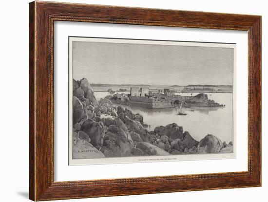 The Island of Philae as Seen from the Libyan Shore-Charles Auguste Loye-Framed Giclee Print