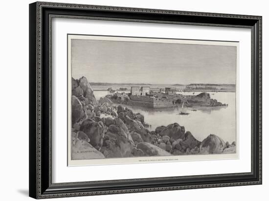 The Island of Philae as Seen from the Libyan Shore-Charles Auguste Loye-Framed Giclee Print