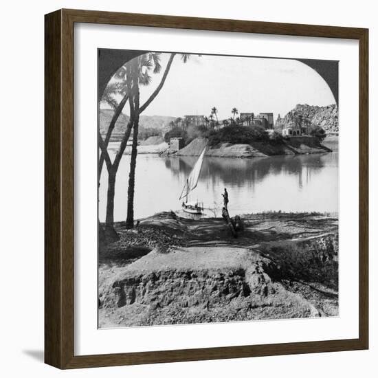 The Island of Philae, Egypt, 1905-Underwood & Underwood-Framed Photographic Print