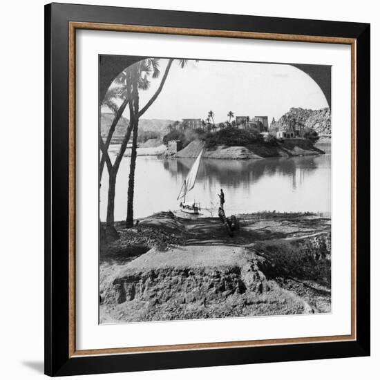 The Island of Philae, Egypt, 1905-Underwood & Underwood-Framed Photographic Print