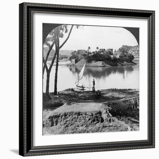 The Island of Philae, Egypt, 1905-Underwood & Underwood-Framed Photographic Print