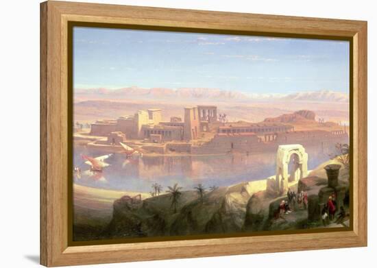 The Island of Philae, Nubia-David Roberts-Framed Premier Image Canvas