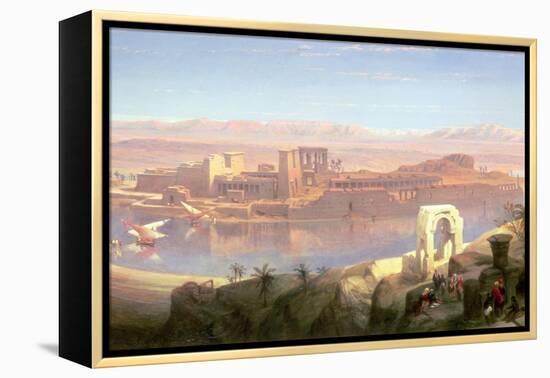 The Island of Philae, Nubia-David Roberts-Framed Premier Image Canvas