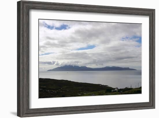 The Island of Rum from Skye, Highland, Scotland-Peter Thompson-Framed Photographic Print