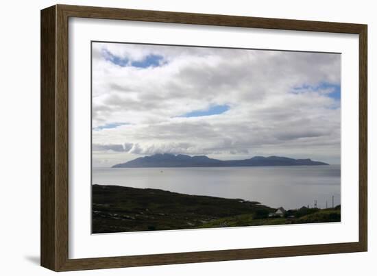 The Island of Rum from Skye, Highland, Scotland-Peter Thompson-Framed Photographic Print