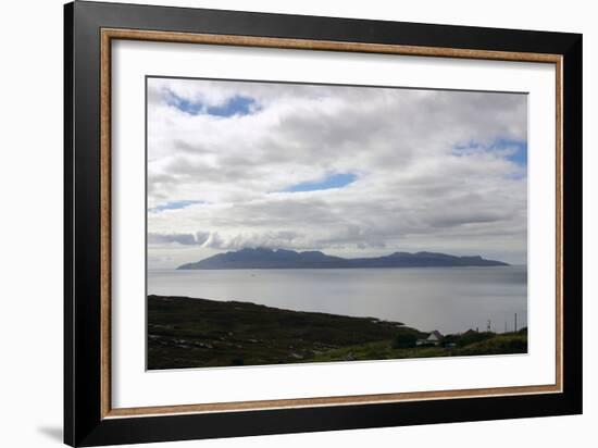 The Island of Rum from Skye, Highland, Scotland-Peter Thompson-Framed Photographic Print