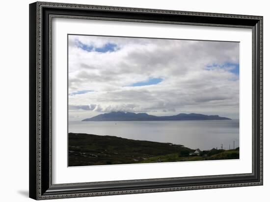 The Island of Rum from Skye, Highland, Scotland-Peter Thompson-Framed Photographic Print