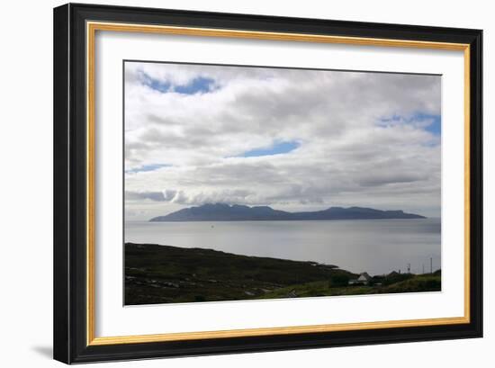 The Island of Rum from Skye, Highland, Scotland-Peter Thompson-Framed Photographic Print