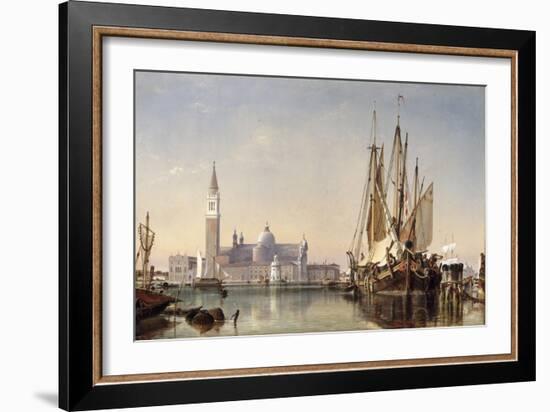 The Island of San Giorgio Maggiore, Venice, 1862-Edward William Cooke-Framed Giclee Print