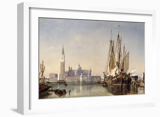 The Island of San Giorgio Maggiore, Venice, 1862-Edward William Cooke-Framed Giclee Print