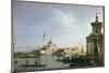 The Island of San Giorgio Maggiore, Venice, with the Punta Della Dogana and Numerous Vessels-Canaletto-Mounted Giclee Print