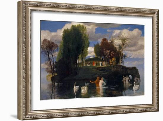 The Island of the Living, 1888-Arnold Bocklin-Framed Giclee Print