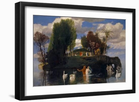 The Island of the Living, 1888-Arnold Bocklin-Framed Giclee Print