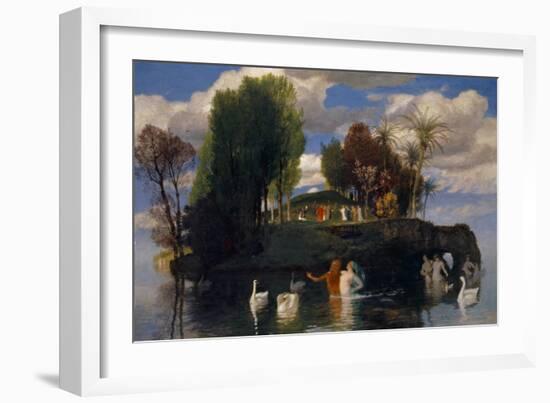 The Island of the Living, 1888-Arnold Bocklin-Framed Giclee Print