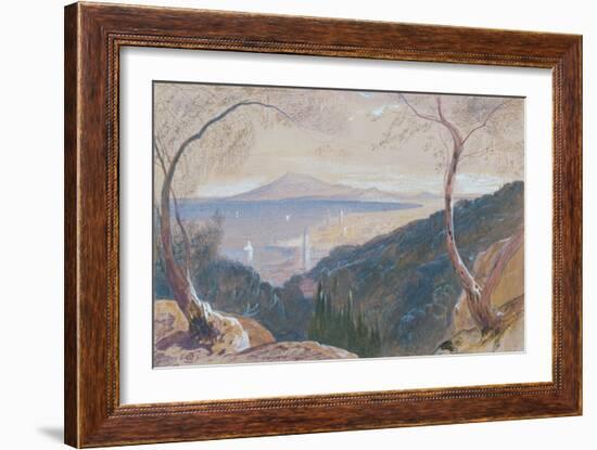 The Island of Zante, Greece (W/C and Bodycolour)-Edward Lear-Framed Giclee Print