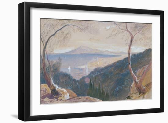 The Island of Zante, Greece (W/C and Bodycolour)-Edward Lear-Framed Giclee Print