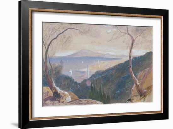 The Island of Zante, Greece (W/C and Bodycolour)-Edward Lear-Framed Giclee Print