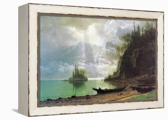 The Island-Albert Bierstadt-Framed Stretched Canvas