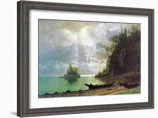 The Island-Albert Bierstadt-Framed Art Print