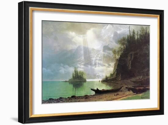 The Island-Albert Bierstadt-Framed Art Print