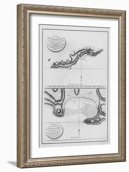 The Islands of Samoa and Maouna, from the Itinerary of La Pérouse, 1787-null-Framed Giclee Print