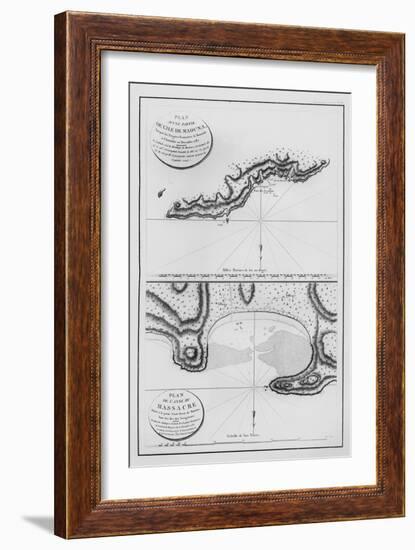 The Islands of Samoa and Maouna, from the Itinerary of La Pérouse, 1787-null-Framed Giclee Print